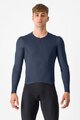 CASTELLI Cyklistický dres s dlhým rukávom zimný - FLY LS - modrá