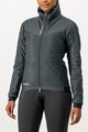 CASTELLI Cyklistická zateplená bunda - FLY THERMAL W - šedá