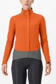 CASTELLI Cyklistická zateplená bunda - ALPHA DOPPIO ROS W - oranžová