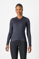 CASTELLI Cyklistický dres s dlhým rukávom zimný - FLY LS W - čierna