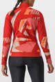 CASTELLI Cyklistický dres s dlhým rukávom zimný - TROPICALE - červená