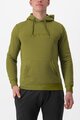 CASTELLI mikina - LOGO HOODIE - zelená