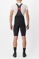 CASTELLI Cyklistické nohavice krátke s trakmi - UNLIMITED THERMAL - čierna