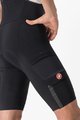 CASTELLI Cyklistické nohavice krátke s trakmi - UNLIMITED THERMAL - čierna