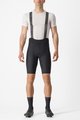 CASTELLI Cyklistické nohavice krátke s trakmi - ESPRESSO - čierna
