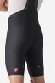 CASTELLI Cyklistické nohavice krátke s trakmi - ESPRESSO - čierna