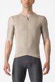 CASTELLI Cyklistický dres s krátkym rukávom - ESPRESSO - béžová