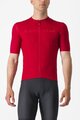 CASTELLI Cyklistický dres s krátkym rukávom - červená