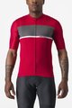 CASTELLI Cyklistický dres s krátkym rukávom - TRADIZIONE - červená