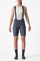 CASTELLI Cyklistické nohavice krátke s trakmi - ESPRESSO W DT - modrá