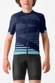 CASTELLI Cyklistický dres s krátkym rukávom - AERO KID - modrá