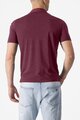 CASTELLI polokošela - MERINO POLO - bordová