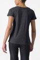 CASTELLI Cyklistické tričko s krátkym rukávom - CLASSICO W TEE - čierna