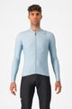 CASTELLI Cyklistický dres s dlhým rukávom zimný - ESPRESSO THERMAL - svetlo modrá