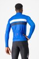 CASTELLI Cyklistický dres s dlhým rukávom zimný - LINEARE - modrá