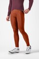 CASTELLI Cyklistické nohavice dlhé s trakmi - ESPRESSO - červená