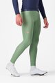 CASTELLI Cyklistické nohavice dlhé s trakmi - ESPRESSO - svetlo zelená