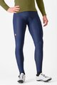 CASTELLI Cyklistické nohavice dlhé s trakmi - ESPRESSO - modrá