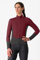 CASTELLI Cyklistická zateplená bunda - PERFETTO AIR W - bordová
