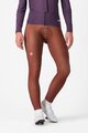 CASTELLI Cyklistické nohavice dlhé s trakmi - ESPRESSO W DT - červená