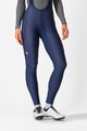 CASTELLI Cyklistické nohavice dlhé s trakmi - ESPRESSO DT W - modrá
