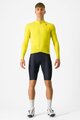 CASTELLI Cyklistický dres s dlhým rukávom zimný - AERO RACE - žltá