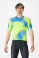 CASTELLI Cyklistický dres s krátkym rukávom - VORTICE - modrá/žltá