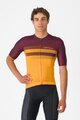 CASTELLI Cyklistický dres s krátkym rukávom - SIMBOLO - žltá/bordová