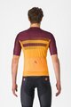 CASTELLI Cyklistický dres s krátkym rukávom - SIMBOLO - žltá/bordová