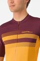 CASTELLI Cyklistický dres s krátkym rukávom - SIMBOLO - žltá/bordová