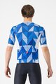 CASTELLI Cyklistický dres s krátkym rukávom - HERITAGE - modrá