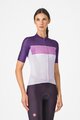 CASTELLI Cyklistický dres s krátkym rukávom - ELEGANTE - fialová/ružová/biela