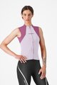 CASTELLI Cyklistický dres bez rukávov - SOLE - fialová/biela