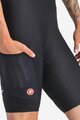 CASTELLI Cyklistické nohavice krátke s trakmi - UNLIMITED ENDURANCE W DT - čierna