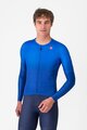 CASTELLI Cyklistický dres s dlhým rukávom letný - UPF LONG - modrá