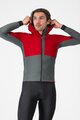 CASTELLI Cyklistická vetruodolná bunda - FLY UNLTD - červená/šedá
