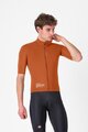 CASTELLI Cyklistická vetruodolná bunda - DO.DI.CI. SHORT SLEEVE - hnedá