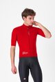 CASTELLI Cyklistická vetruodolná bunda - DO.DI.CI. SHORT SLEEVE - červená