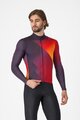 CASTELLI Cyklistický dres s dlhým rukávom zimný - AMPLIFY - čierna/červená/žltá
