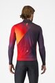 CASTELLI Cyklistický dres s dlhým rukávom zimný - AMPLIFY - čierna/červená/žltá