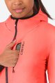CASTELLI Cyklistická zateplená bunda - UNLIMITED W - ružová