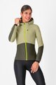 CASTELLI Cyklistická zateplená bunda - UNLIMITED W - zelená