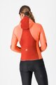 CASTELLI Cyklistická zateplená bunda - UNLIMITED W - oranžová/červená