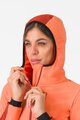 CASTELLI Cyklistická zateplená bunda - UNLIMITED W - oranžová/červená