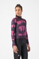 CASTELLI Cyklistický dres s dlhým rukávom zimný - BLUR THERMAL - čierna/fialová