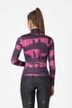 CASTELLI Cyklistický dres s dlhým rukávom zimný - BLUR THERMAL - čierna/fialová