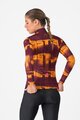 CASTELLI Cyklistický dres s dlhým rukávom zimný - BLUR THERMAL - červená/žltá