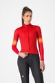 CASTELLI Cyklistický dres s dlhým rukávom zimný - CORSO THERMAL - červená