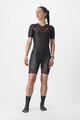 CASTELLI Cyklistická kombinéza - FREE SANREMO 2 W - čierna/ružová