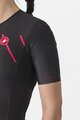 CASTELLI Cyklistická kombinéza - FREE SANREMO 2 W - čierna/ružová